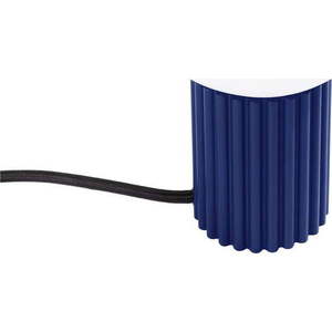 Tmavě modrá stolní lampa se skleněným stínidlem (výška 19 cm) Orbital – Nice Lamps obraz