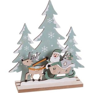 Dřevěná vánoční figurka (výška 22, 5 cm) Santa – Casa Selección obraz