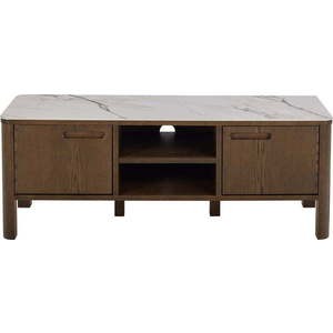 Hnědý TV stolek v dekoru dubu 120x45x40 cm Southampton – Actona obraz
