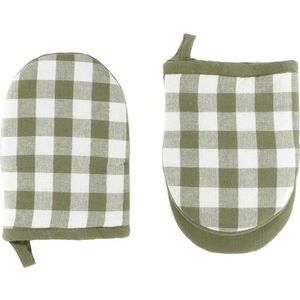 Bavlněné kuchyňské rukavice v sadě 2 ks Gingham – Tiseco Home Studio obraz