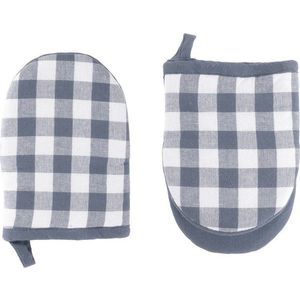 Bavlněné kuchyňské rukavice v sadě 2 ks Gingham – Tiseco Home Studio obraz