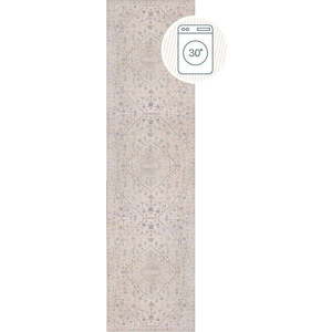 Krémový pratelný běhoun 60x230 cm Teo Traditional – Flair Rugs obraz