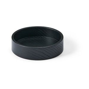 Černý dekorativní dřevěný úložný box ø 11x3 cm Circle S – LIND DNA obraz