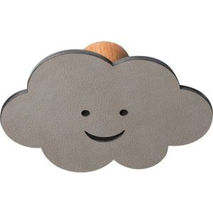Šedý nástěnný ocelový háček Cloud Dot Nupo – LIND DNA obraz