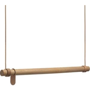 Nástěnný stojan na oblečení z dubového dřeva v přírodní barvě 80x200x4 cm Swing M – LIND DNA obraz