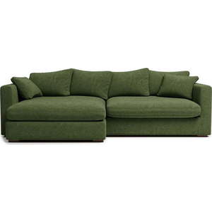 Tmavě zelená rohová pohovka (levý roh) Comfy – Scandic obraz
