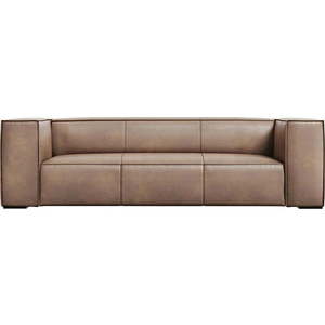 Světle hnědá kožená pohovka 227 cm Madame – Windsor & Co Sofas obraz