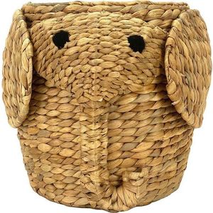 Dětský koš na hračky z vodního hyacintu v přírodní barvě ø 30x35 cm Elephant – Compactor obraz
