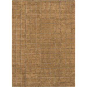Okrově žlutý ručně tkaný vlněný koberec 170x240 cm Mosaic Ochre – Lorena Canals obraz