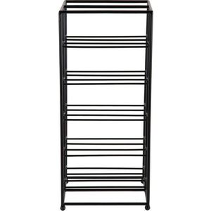 Černý kovový regál na víno počet lahví 10 25x57x22, 5 cm Dual Floor – PT LIVING obraz