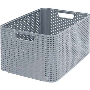 Šedý úložný košík Curver Style, 30 l obraz