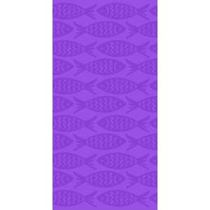 Fialová bavlněná plážová osuška 70x140 cm Fishes – B.E.S. obraz