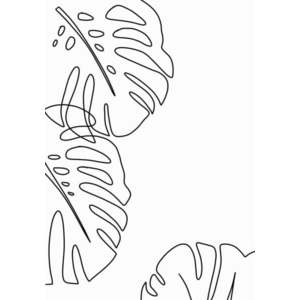 Plakát Veronika Boulová Monstera, 29 x 41 cm obraz