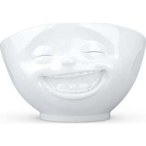 Bílá porcelánová smějící se miska 58products obraz