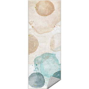 Krémovo-tyrkysový pratelný běhoun 80x200 cm Puddle – Mila Home obraz