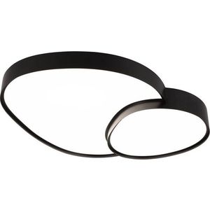 Černé LED stropní svítidlo 63.5x77 cm Rise – Trio obraz