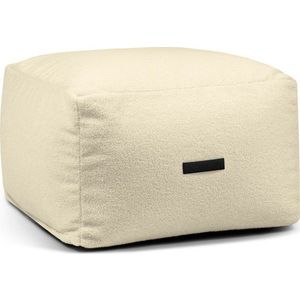 Krémový sedací vak z textilie bouclé Softbox MooG – SLOWDOWN obraz