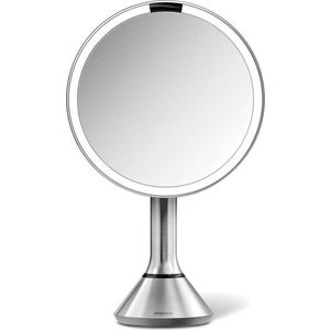 Kosmetické zvětšovací zrcadlo s osvětlením (5x) ø 20 cm Sensor – simplehuman obraz
