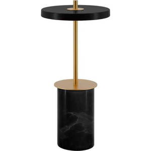 Černá mramorová LED stmívatelná stolní lampa s kovovým stínidlem (výška 25, 5 cm) Asteria Move Mini – UMAGE obraz