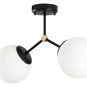 Černo-bílé stropní svítidlo Opviq lights Damar obraz