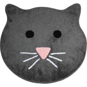 Šedá koupelnová předložka 90x90 cm – Foutastic obraz