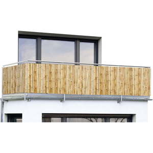 Světle hnědá plastová balkonová zástěna 500x85 cm – Maximex obraz