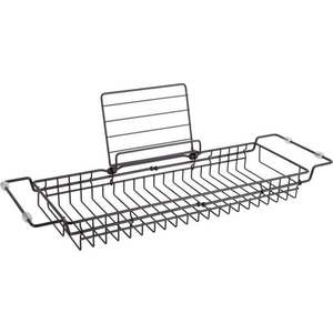 Černý kovový nastavitelný držák na vanu PT LIVING Tub, 61 - 86 cm obraz
