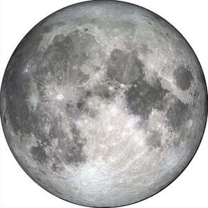 Obraz ø 70 cm The Moon – Malerifabrikken obraz