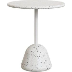 Bílý terrazzo kulatý jídelní stůl ø 70 cm Saura – Kave Home obraz