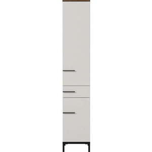Šedobéžová vysoká koupelnová skříňka v dekoru ořechu 34x190 cm Yonkers - Germania obraz
