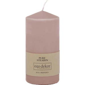 Pudrově růžová svíčka Eco candles by Ego dekor Top, doba hoření 30 h obraz