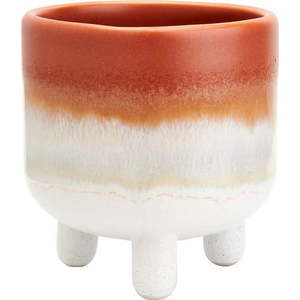 Oranžovo-bílý květináč Sass & Belle Bohemian Home Mojave, ø 7, 5 cm obraz