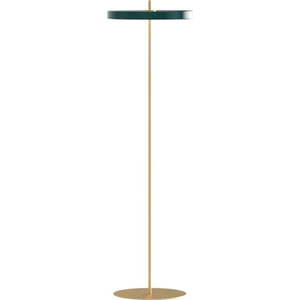 Tmavě zelená LED stmívatelná stojací lampa s kovovým stínidlem (výška 151 cm) Asteria Floor – UMAGE obraz