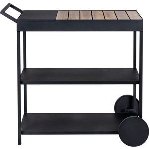 Servírovací stolek na kolečkách s deskou z akácie 40x80 cm Miro – Wenko obraz