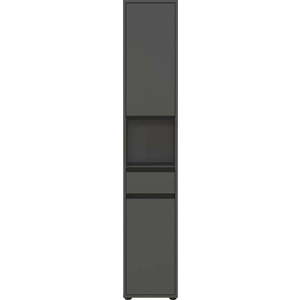 Antracitová vysoká úzká koupelnová skříňka 33x181 cm Lemont – Germania obraz