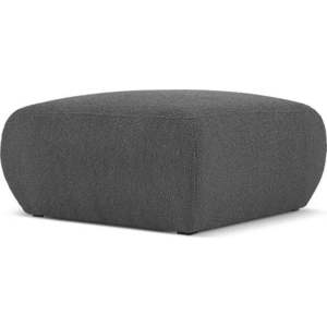 Tmavě šedý taburet z textilie bouclé Molino – Micadoni Home obraz