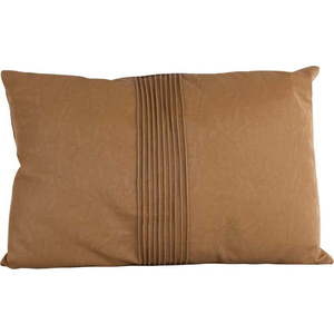 Koňakově hnědý polštář PT Living Leather Look, 50 x 30 cm obraz