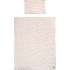 Béžové dětské povlečení do postýlky s příměsí bavlny 100x135 cm Frosty Almond – Roba obraz