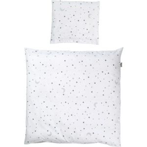 Bílé bavlněné dětské povlečení do postýlky 80x80 cm Sternenzauber – Roba obraz