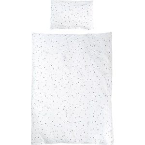 Bílé bavlněné dětské povlečení do postýlky 100x135 cm Sternenzauber – Roba obraz
