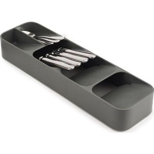 Šedý plastový příborník do zásuvky 11 x 39, 5 cm Duo – Joseph Joseph obraz