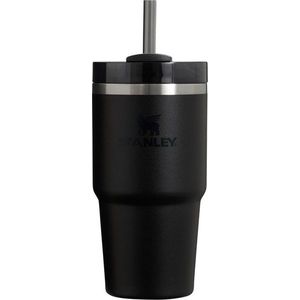 Černá termoska s brčkem 600 ml Quencher H2.O FlowState – Stanley obraz
