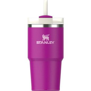 Růžová termoska s brčkem 600 ml Quencher H2.O FlowState – Stanley obraz