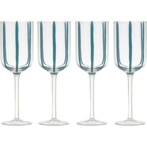 Skleničky v sadě 4 ks na víno 350 ml Stripe – Ladelle obraz