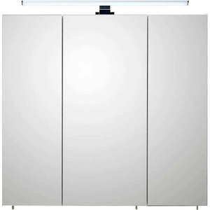 Bílá závěsná koupelnová skříňka se zrcadlem 75x70 cm Set 360 - Pelipal obraz