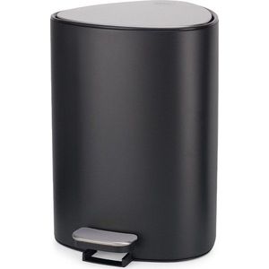 Matně černý nášlapný ocelový odpadkový koš 5 l EasyStore Luxe – Joseph Joseph obraz