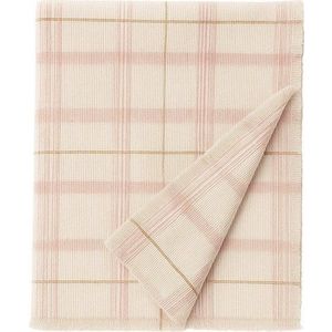 Světle růžový bavlněný dětský přehoz 140x200 cm Tartan Rose – Lorena Canals obraz