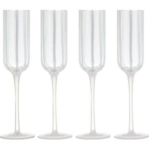 Skleničky v sadě 4 ks na sekt 180 ml Stripe – Ladelle obraz