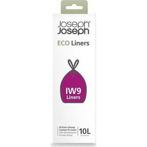 Stahovací pytle na odpadky v sadě 20 ks 10 l Eco Grey – Joseph Joseph obraz