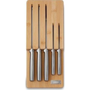 Sada nožů se stojanem 5 ks z nerezové oceli Elevate Bamboo – Joseph Joseph obraz